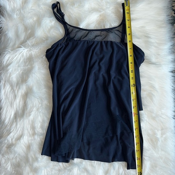 NWOT MIRACLE SUIT Tankini Top Slimming Navy Size 8 - Picture 11 of 16